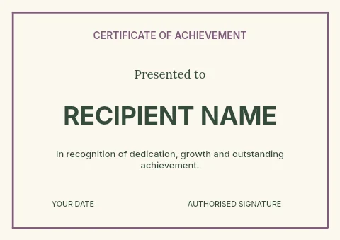 Easter decorating workshop certificate template