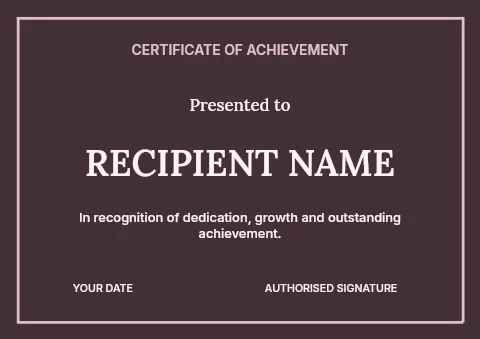 Nail art workshop certificate template certificate template