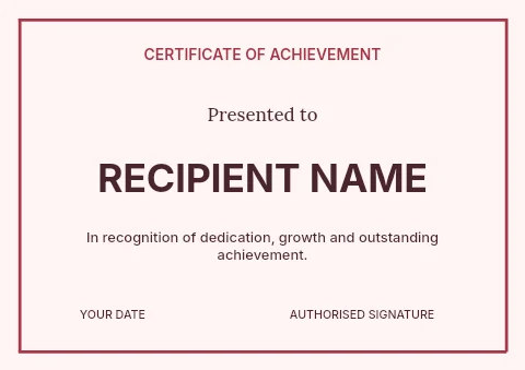 Valentine’s Day flower workshop certificate template