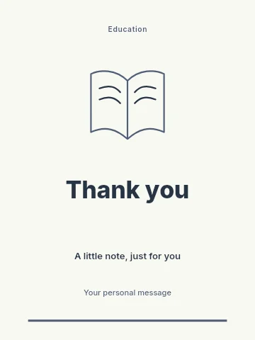 School volunteer fundraiser greeting card template