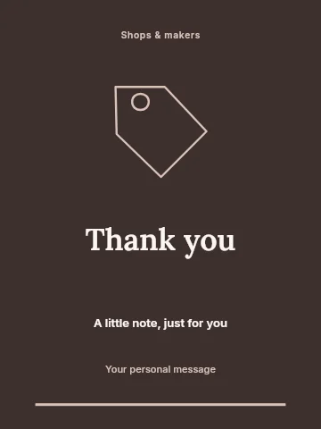 Textile workshop greeting card template