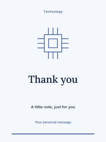 Technology conference greeting card template