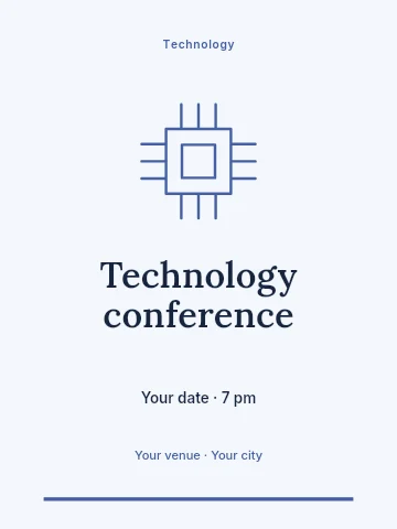 Technology conference invitation template