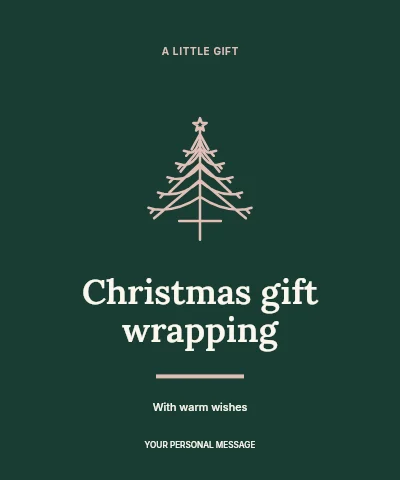 Christmas gift wrapping label template
