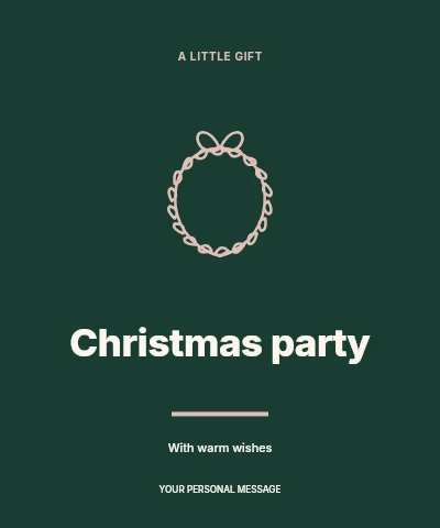 Christmas party label template