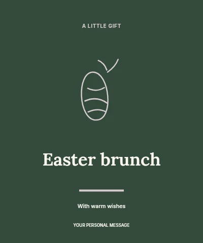 Easter brunch label template label template