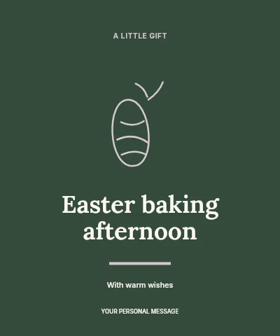 Easter baking afternoon label template label template