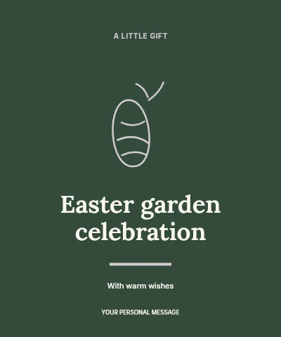 Easter garden celebration label template label template