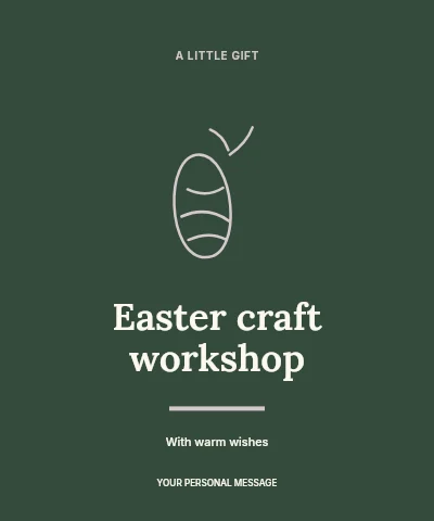 Easter craft workshop label template label template