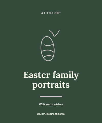 Easter family portraits label template label template