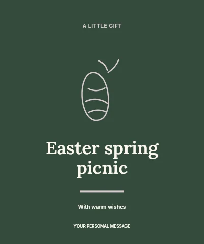 Easter spring picnic label template label template