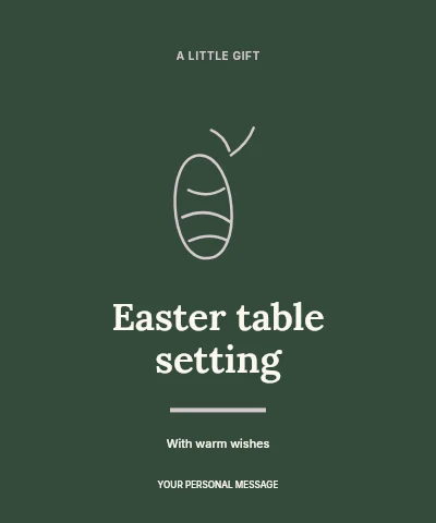 Easter table setting label template label template