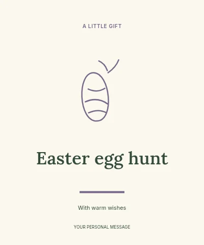 Easter egg hunt label template label template