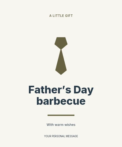 Father’s Day barbecue label template