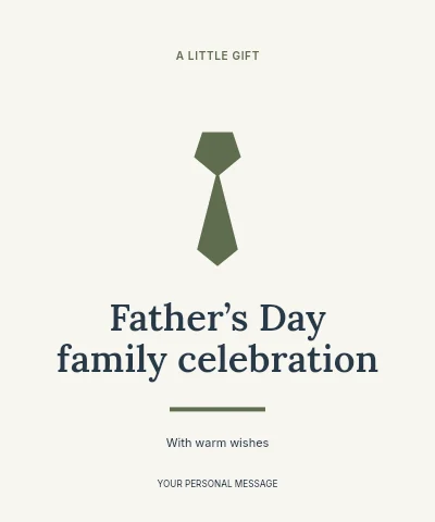 Father’s Day family celebration label template