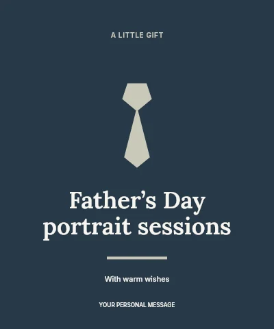 Father’s Day portrait sessions label template