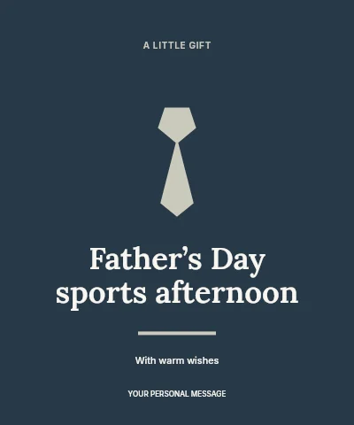 Father’s Day sports afternoon label template