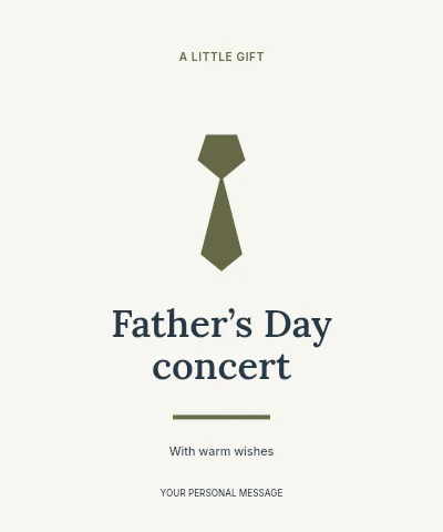 Father’s Day concert label template