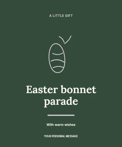 Easter bonnet parade label template label template