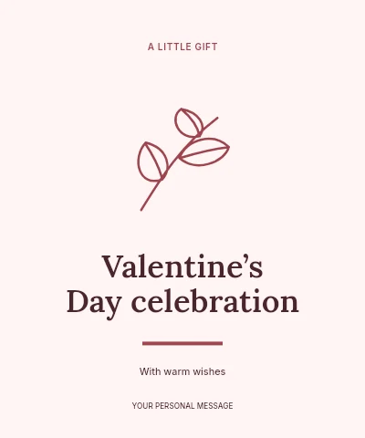 Valentine’s Day celebration label template