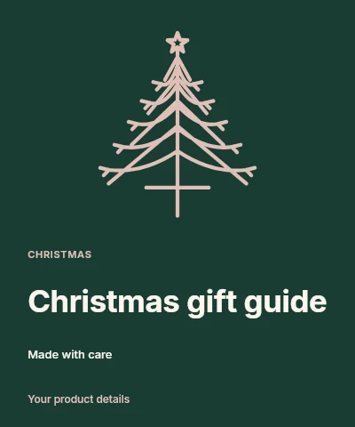Christmas gift guide label template