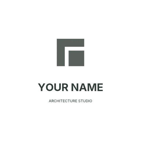 Architecture studio logo template geometric mark