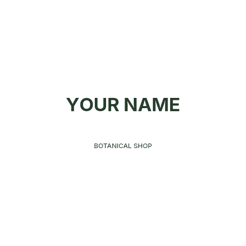 Botanical shop logo template minimal identity