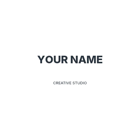 Creative studio logo template minimal identity