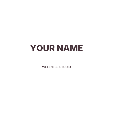 Wellness studio logo template minimal identity