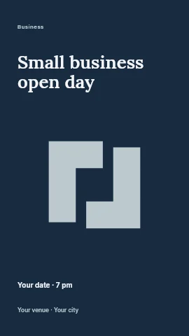 Small business open day instagram story template