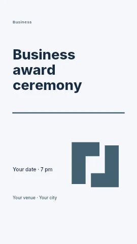 Business award ceremony instagram story template