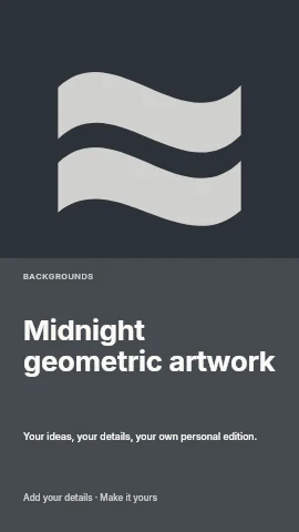 Midnight geometric artwork instagram story template