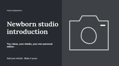 Newborn studio introduction youtube thumbnail template