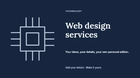 Web design services youtube thumbnail template