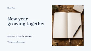 New Year growing together youtube thumbnail template · Horizontal photo dialogue