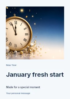 January fresh start flyer template · Gallery editorial