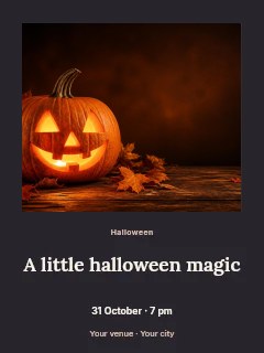 Halloween photo celebration poster template · Quiet photo gallery