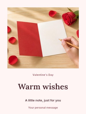 Valentine’s Day celebration greeting card template