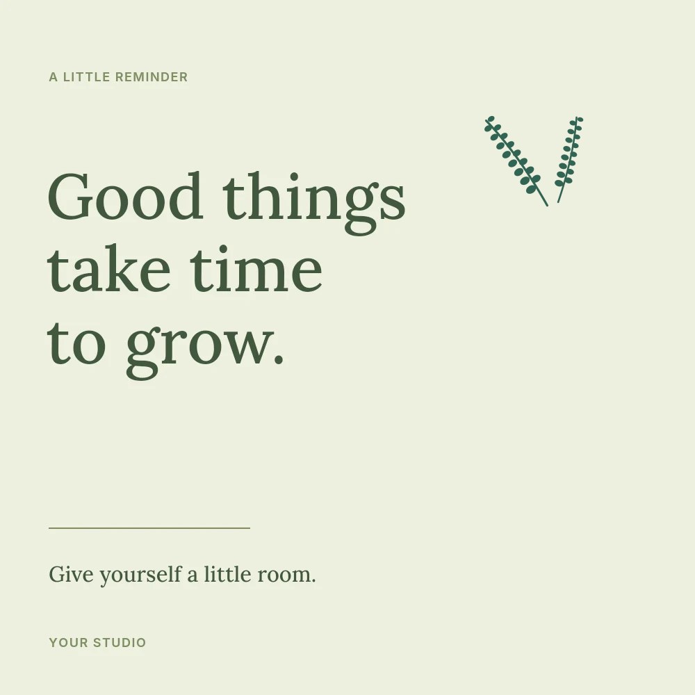 Eucalyptus foliage · spray arrangement with 8 leaf pairs in Room to grow · Botanical quote post
