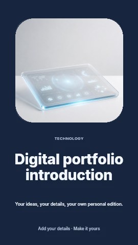 Digital portfolio introduction instagram story template