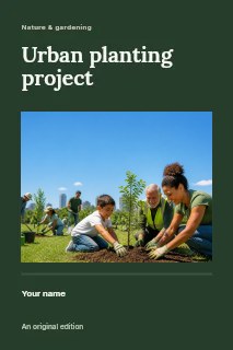 Urban planting project · Title & photograph