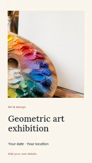 Geometric art exhibition · Gallery editorial