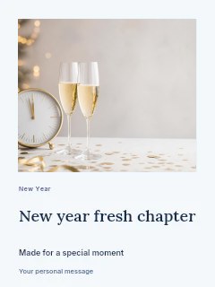 New Year fresh chapter invitation template · Gallery editorial