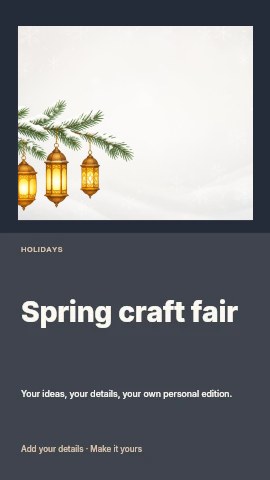 Spring craft fair instagram story template