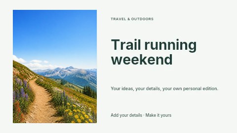 Trail running weekend youtube thumbnail template