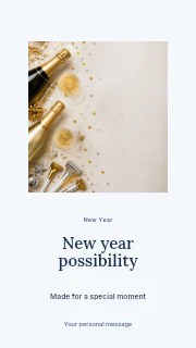 New Year possibility instagram story template · Picture window