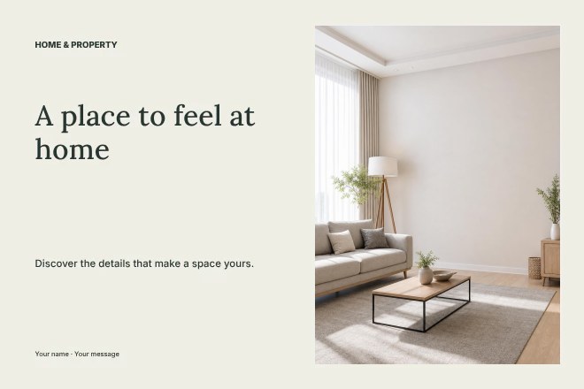 Home photo showcase