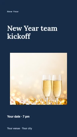 New Year team kickoff instagram story template