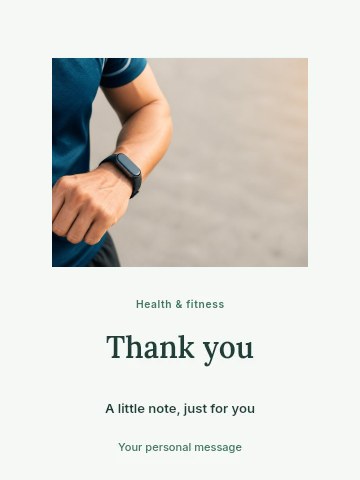 Pilates workshop greeting card template
