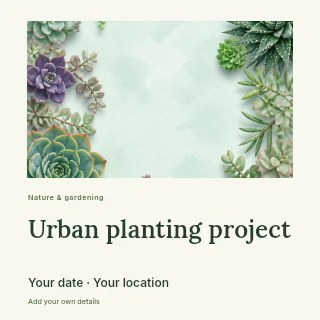 Succulent plant border frame on light background in Urban planting project · Gallery editorial